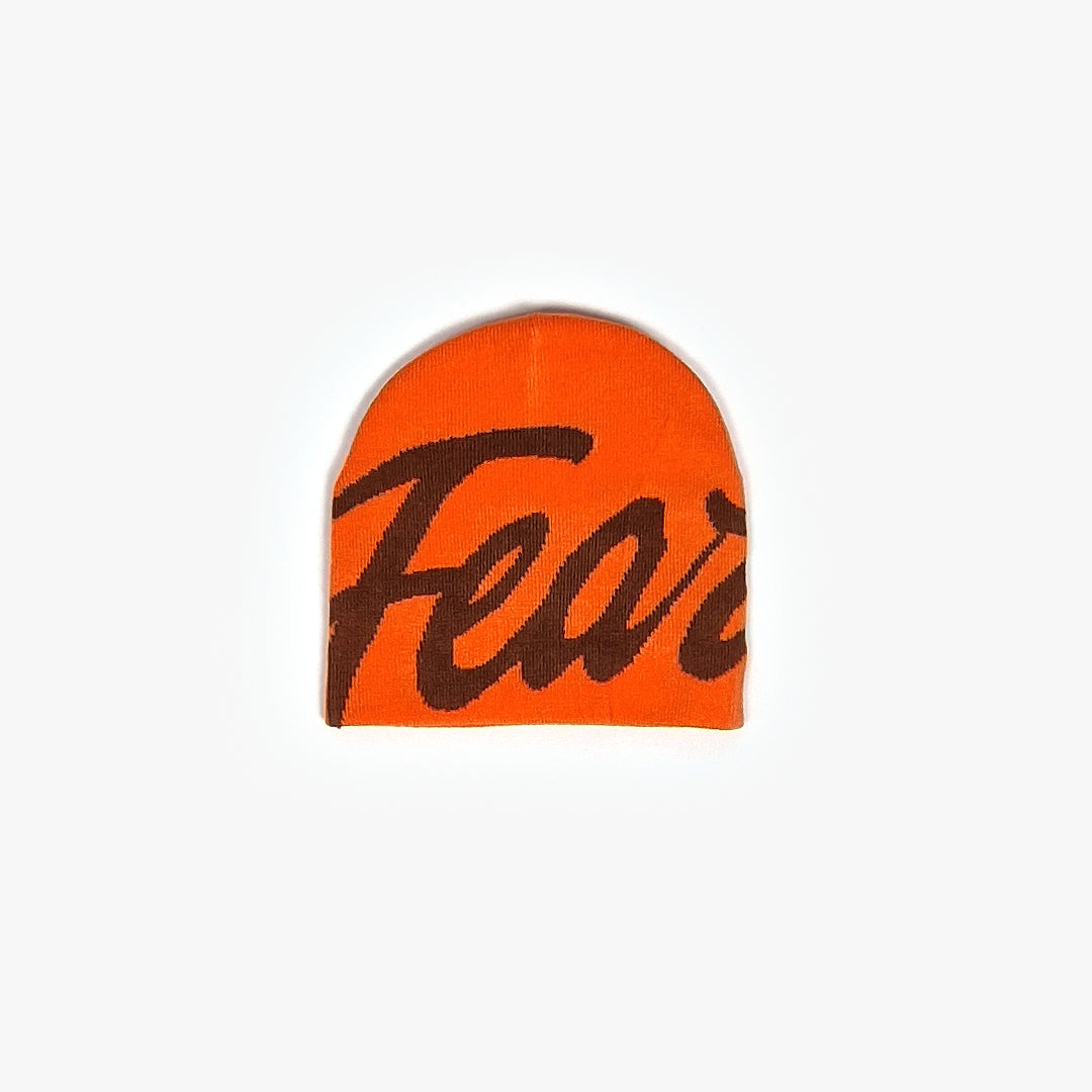 Orange Fearless Beanie - Unisex