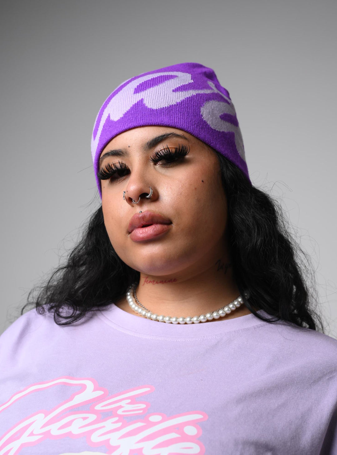 Purple Fearless Beanie - Unisex